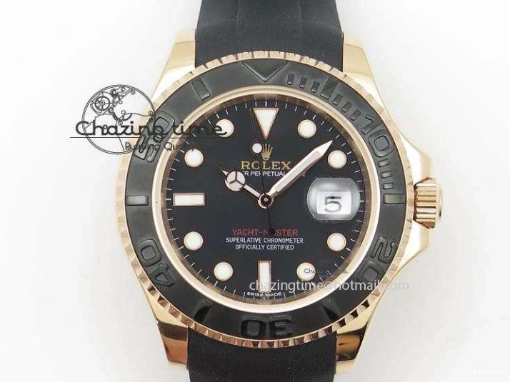 MiroTime 0106 DAYTONA 116518 APSF 1:1 BEST EDITION BLACK DIAL ON OYSTERFLEX RUBBER STRAP SH RelaxedFit 1782